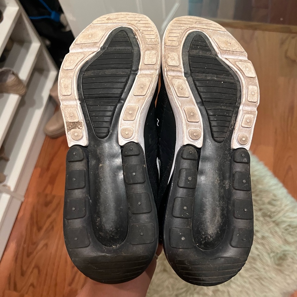 Nike Black and White Air Max 270 Sneakers - Picture 2 of 2